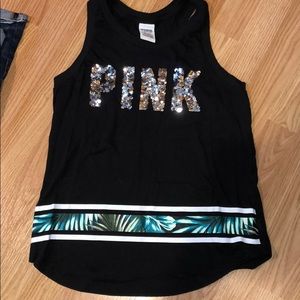 Pink thank top